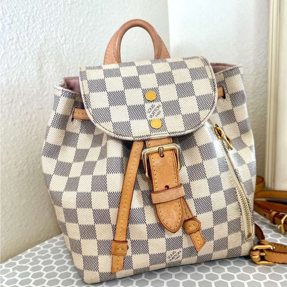 LOUIS VUITTON Damier Azur Speron Backpack bb